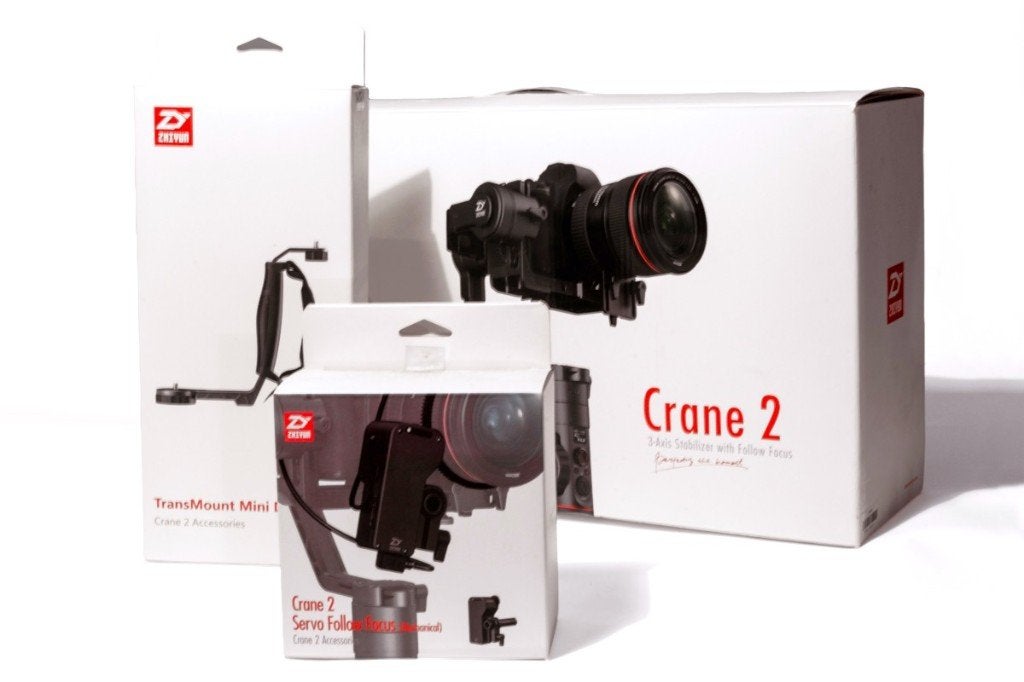 GIMBAL Zhiyun Crane 2, Ophalen, 125 cm of minder, Met handvat, Gimbal