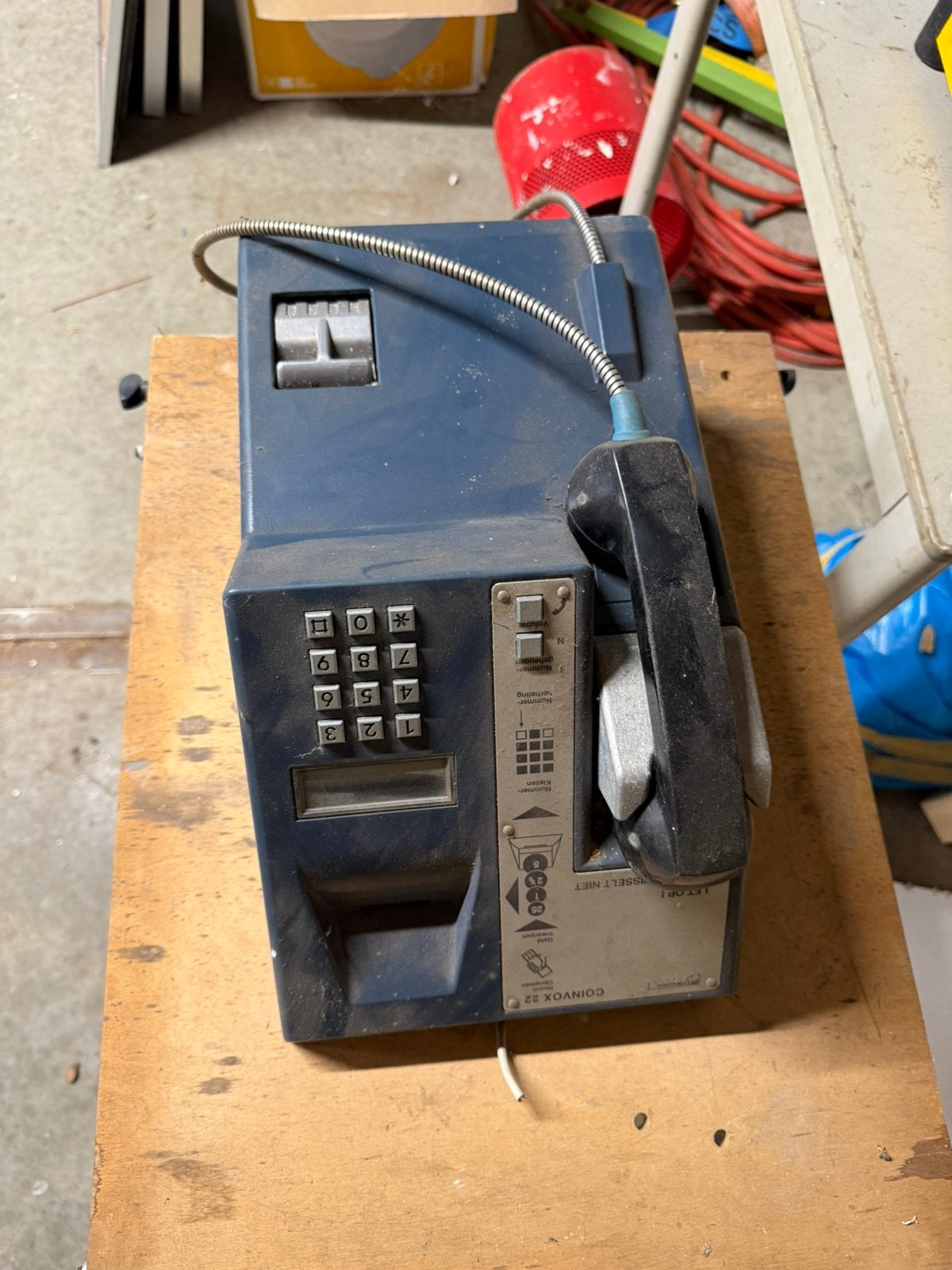 Vintage PTT Coinvox 22 Munttelefoon – Landis & Gyr – Retro, Telecommunicatie, Ophalen, Gebruikt