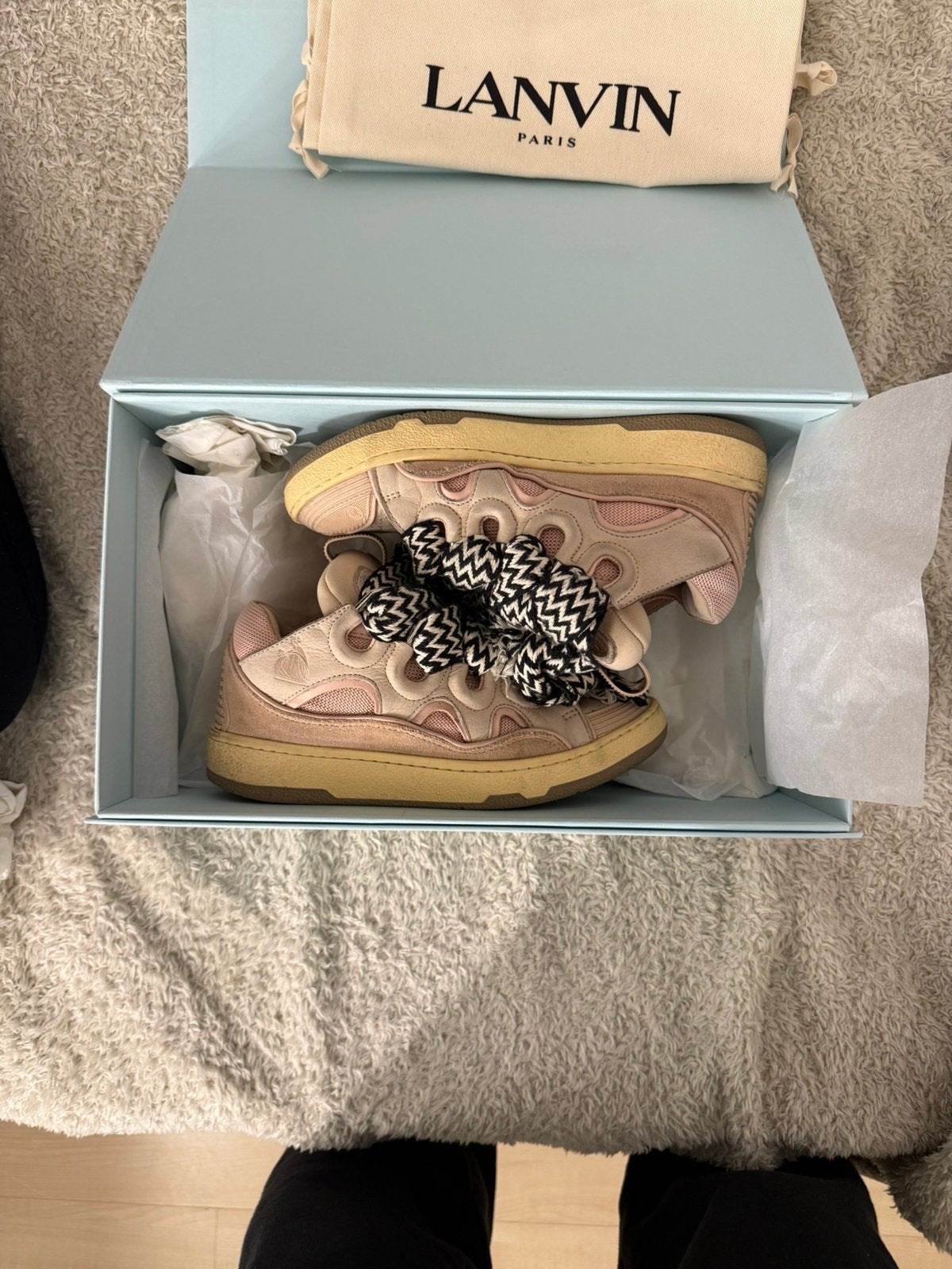 Lanvin schoenen, Ophalen of Verzenden, Roze, Sneakers of Gympen, Zo goed als nieuw