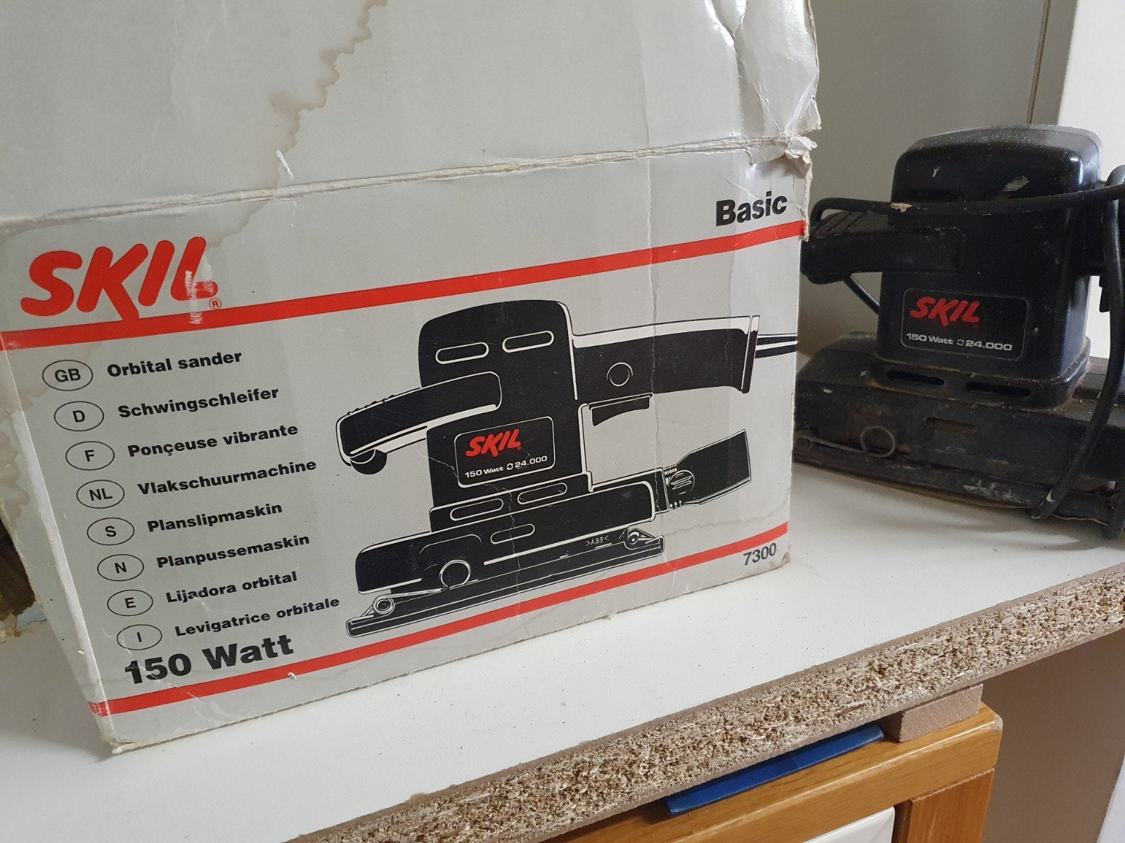 SKIL Vlakschuurmachine 150 Watt - Gebruikt, Ophalen of Verzenden