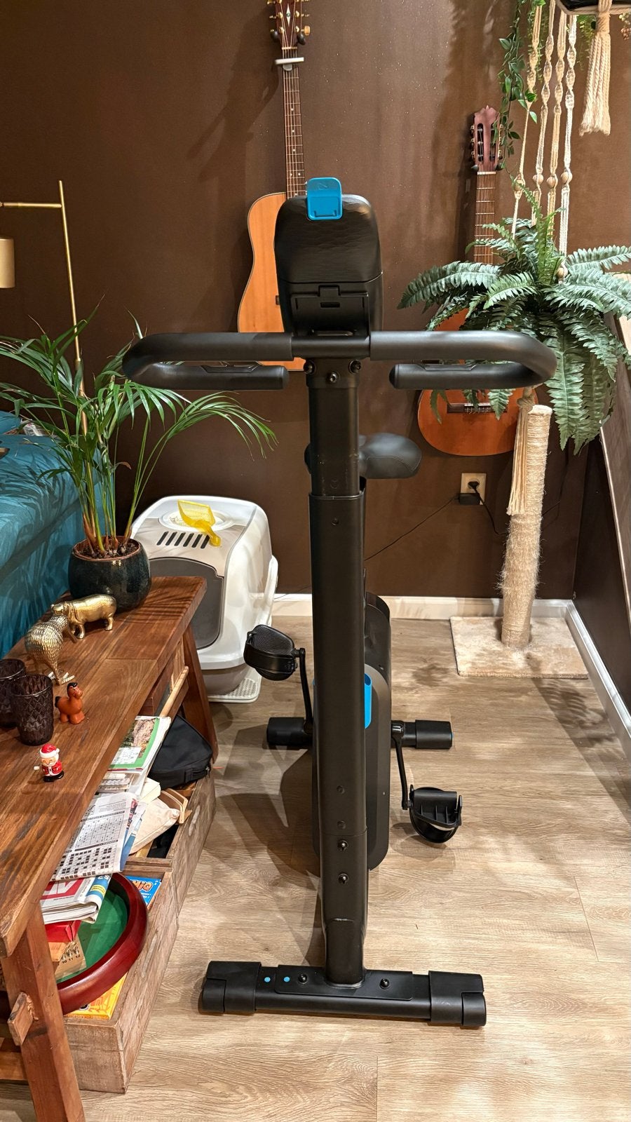 Hometrainer Domyos 500- Zo goed als nieuw, Sport en Fitness, Fitnessapparatuur, Ophalen, Zo goed als nieuw, Metaal, Benen