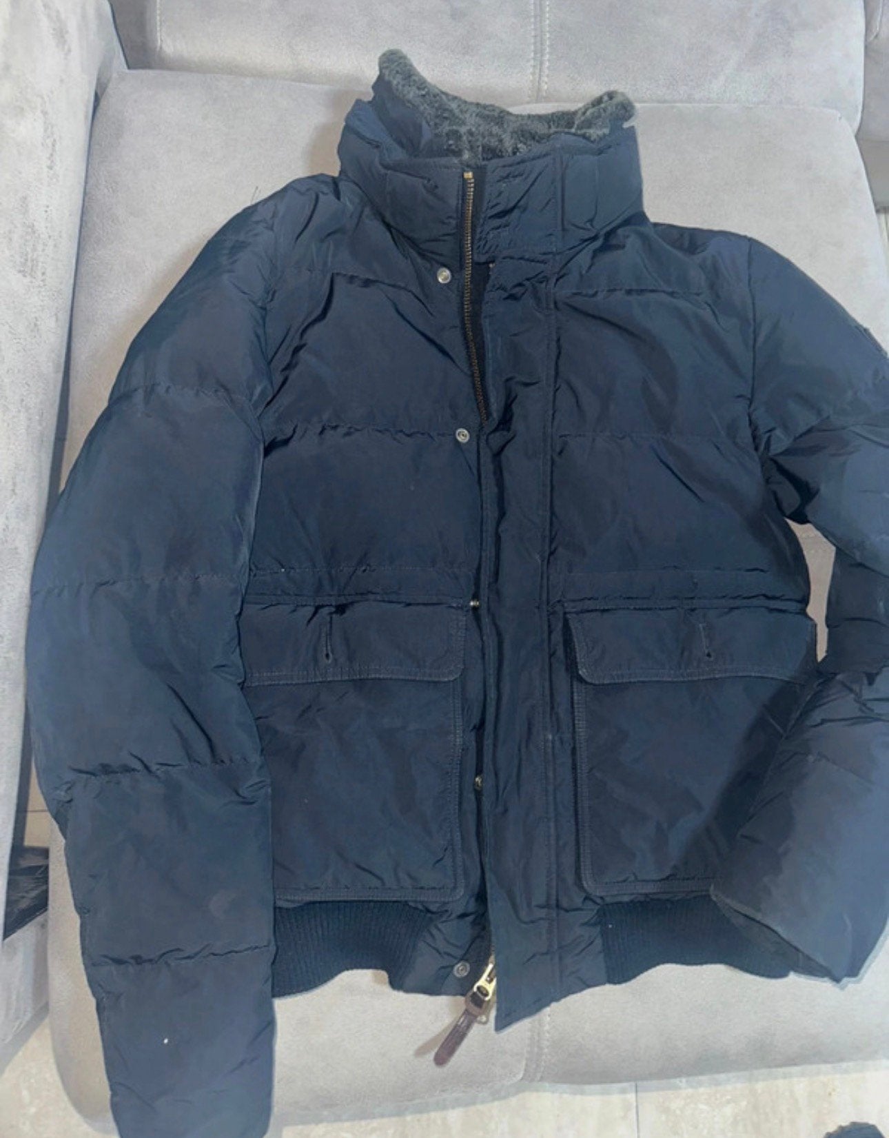 Vintage Woolrich Aviator Jas Lammy Shearling Kraag Maat S, Kleding | Heren, Ophalen of Verzenden, Zo goed als nieuw, Maat 46 (S) of kleiner