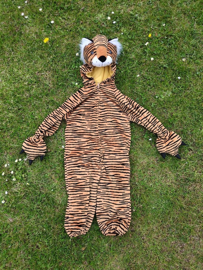 Tijgerpak Kinderen - Carnaval/Verkleedfeest, Ophalen of Verzenden, Gebruikt, 110 t/m 116, Jongen of Meisje