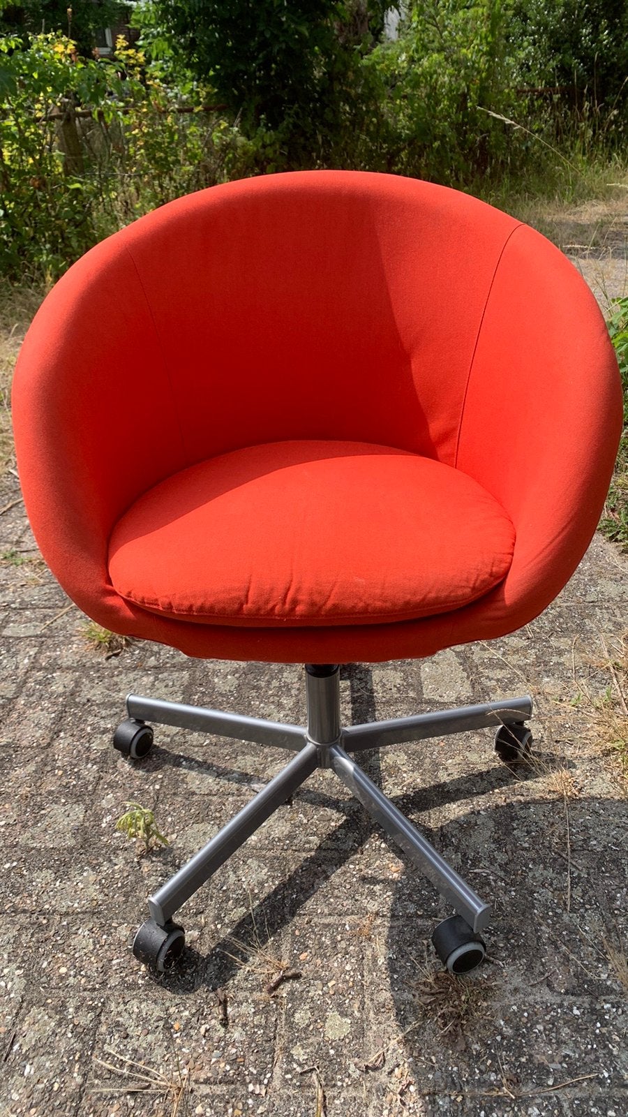 Rode/oranje draaibare bureaustoel van Ikea, Ophalen, Rood, Bureaustoel