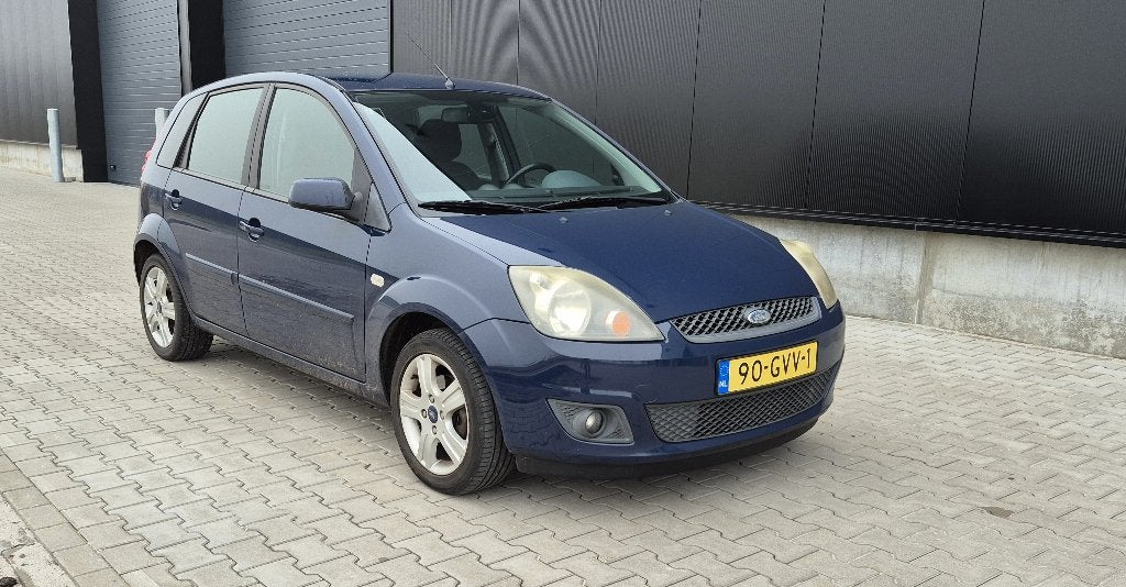 Ford Fiësta 1.25 5DR 2008 Blauw, Auto's, Voorwielaandrijving, Stof, 1242 cc, 4 cilinders