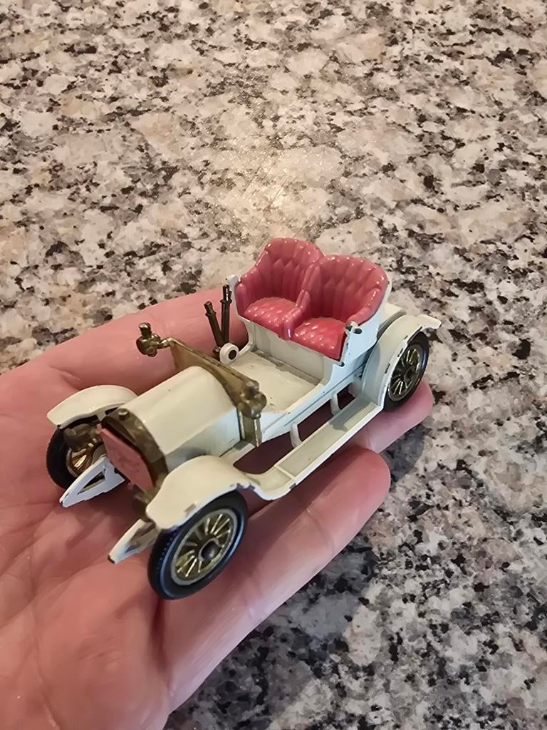 Modelauto Oldtimer Wit Roze, Ophalen of Verzenden, Auto, Overige merken