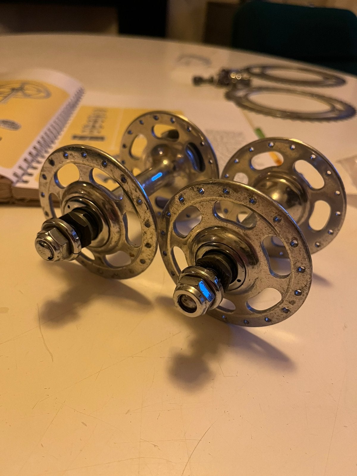Campagnolo Record Pista track baanfiets naven, Wiel, Gebruikt, Ophalen of Verzenden, Aluminium