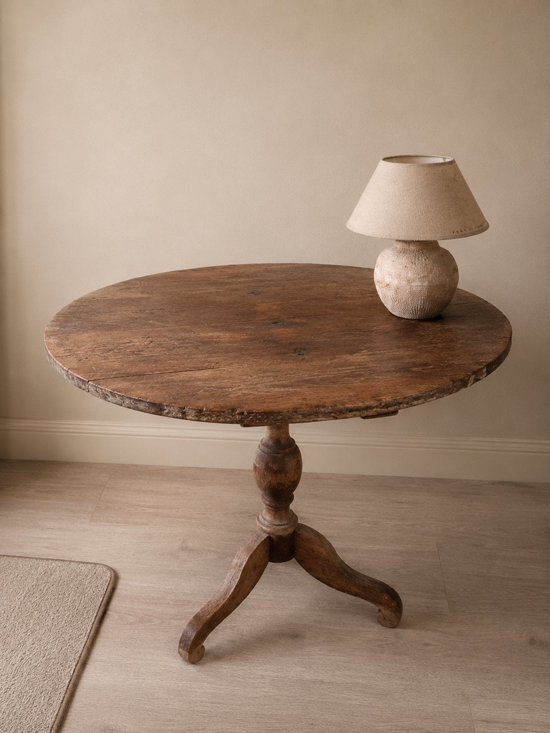 Franse / boeren/ ronde / wijntafel / bijzettafel / tafel, Ophalen, Rond, Minder dan 55 cm, 45 tot 60 cm
