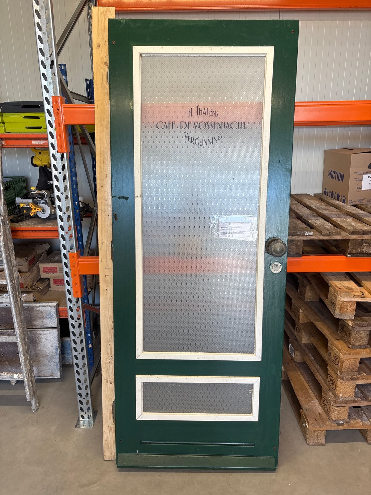 Hardhouten Voordeur 82,5x210cm - Zonder Sleutel, Ophalen, Gebruikt, 80 tot 100 cm, Buitendeur
