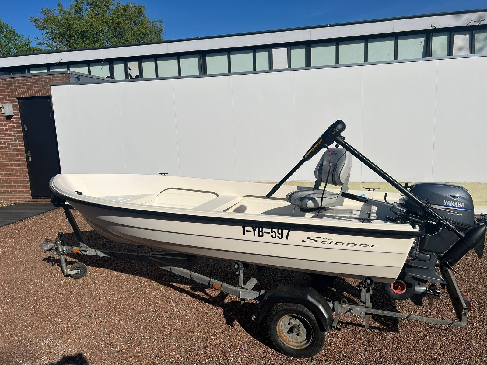 Visboot/Tourboot Sea Stinger met Yamaha 15pk 4takt, Ophalen, 10 tot 30 pk, Gebruikt, 4 m