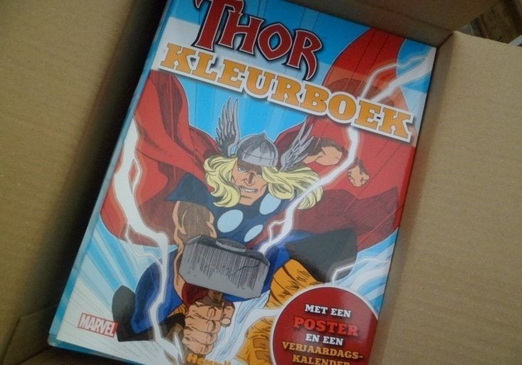 PARTIJ THOR KLEURBOEK MET POSTER EN VERJAARDAGS KALENDER, ., Nieuw, Ophalen of Verzenden, .