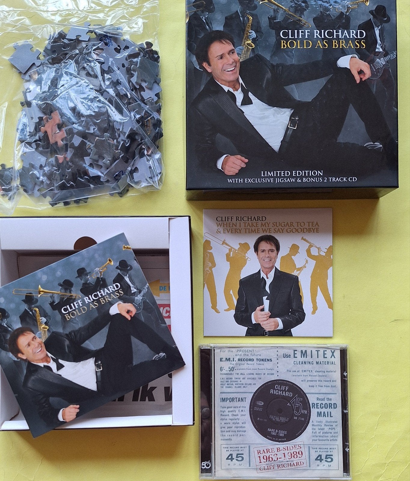 Cliff Richard - Bold as Brass (Limited Edition CD + Jigsaw), Pop, Ophalen of Verzenden, Zo goed als nieuw, Met bonustracks