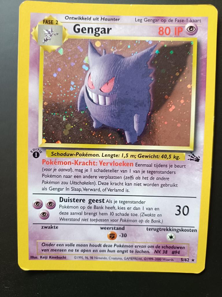 Gengar 5/62 First Edition NL, Verzenden, Zo goed als nieuw