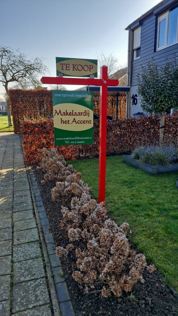 makelaarsbord, Ophalen of Verzenden, Gebruikt, Reclamebord