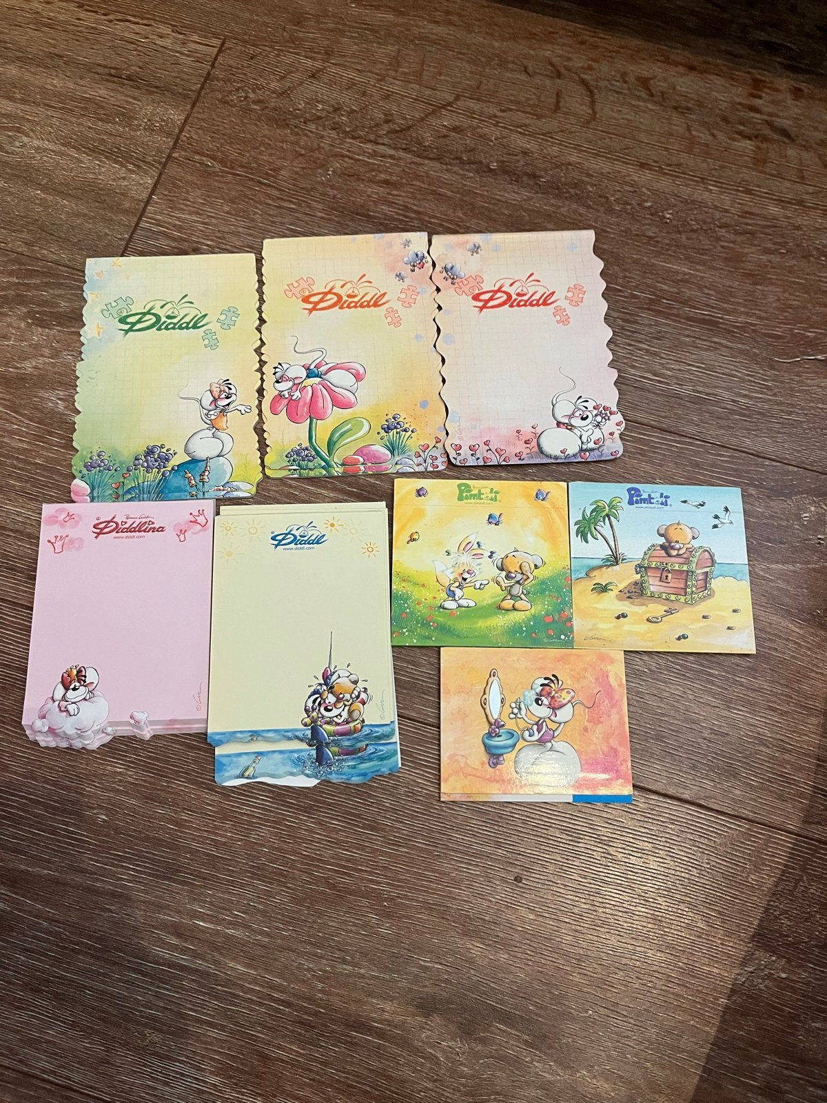 Diddl blaadjes - 20 jaar oud - Grote verzameling, Ophalen of Verzenden, Verschillende figuren, Gebruikt, Papier, Kaart of Schrift
