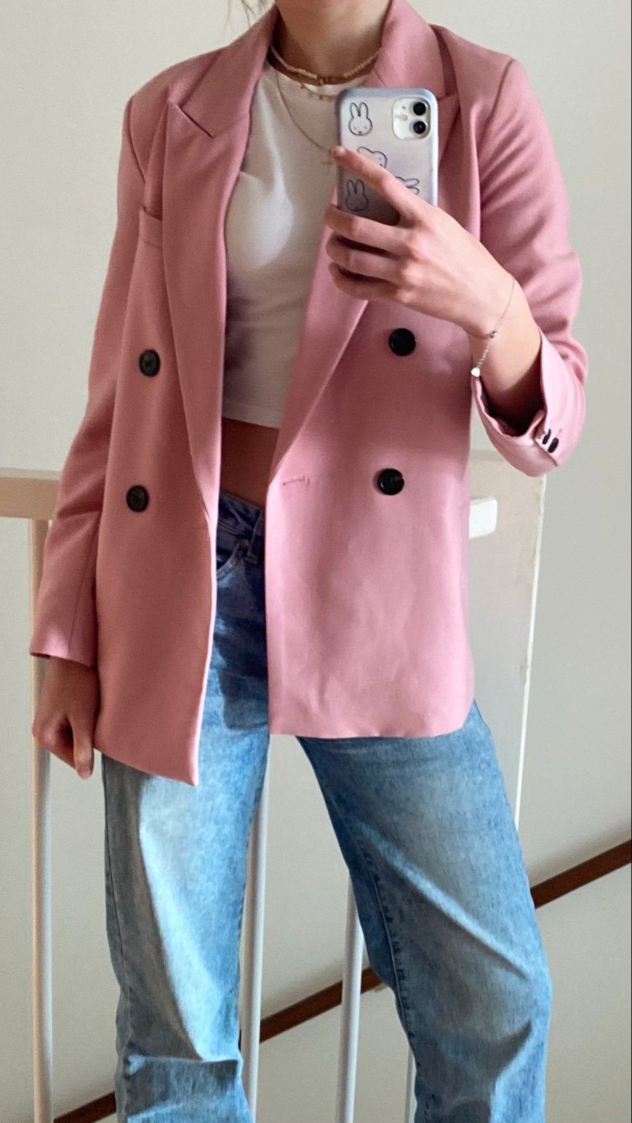 Roze blazer - JS Millenium, Ophalen of Verzenden, Zo goed als nieuw, Jasje, Roze