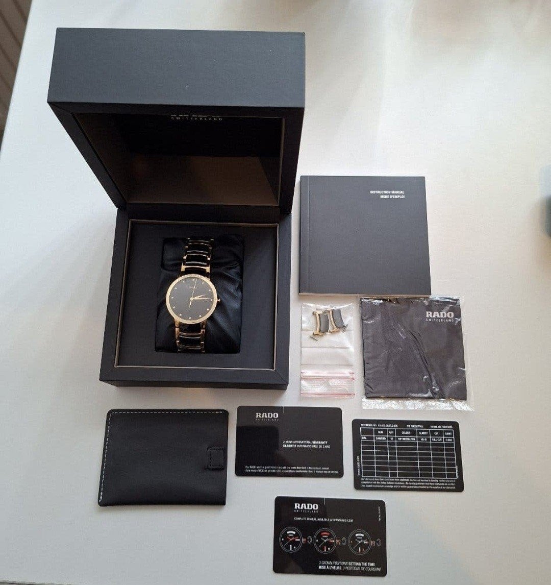 Rado Centrix Diamonds Herenhorloge - 12 Diamanten - Compleet, Overige merken, Staal, Polshorloge, Overige materialen