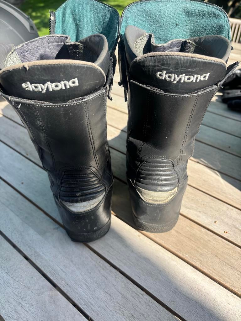 Daytona motorlaarzen maat 44 - Zwart, comfortabel, Motoren, Kleding | Motorkleding, Ophalen of Verzenden, Tweedehands, Heren, Laarzen