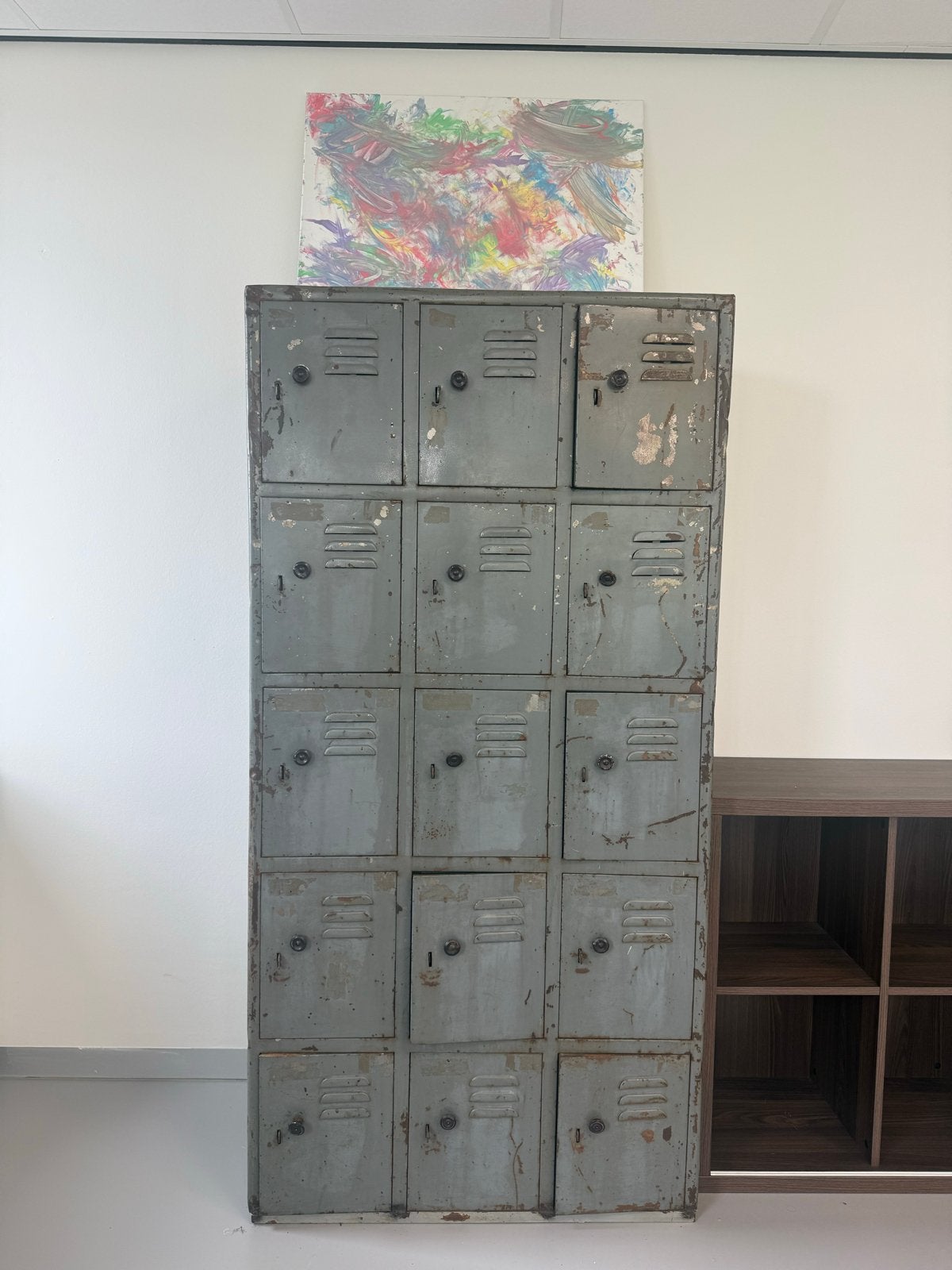 2 Vintage Legerkasten - Industriële Stijl, Huis en Inrichting, Ophalen, Gebruikt