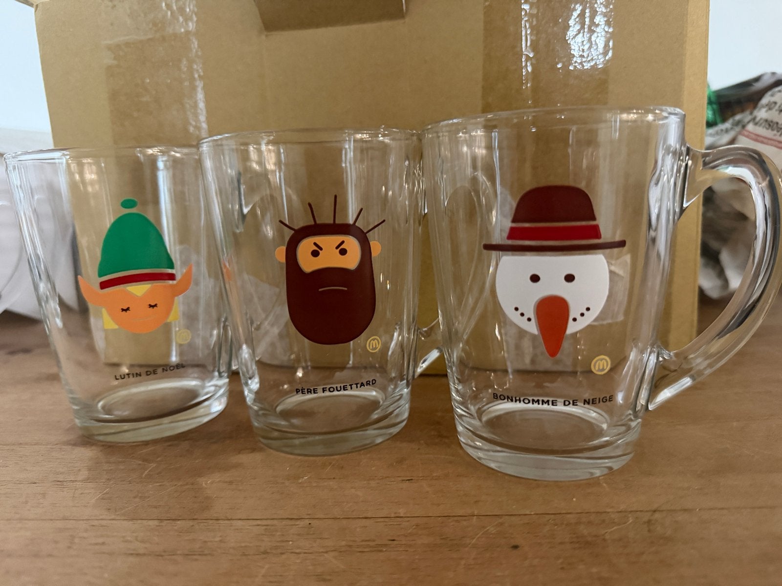 Set van 6 Kerst Mokken/Glazen - McDonald's Limited Edition, Nieuw, Ophalen of Verzenden, Meerkleurig, Overige merken