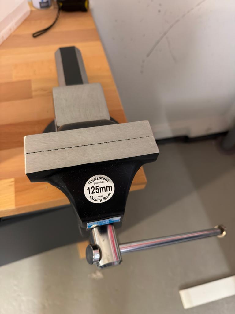 Ganzstahl bankschroef 125mm - Hoge kwaliteit staal, Ophalen of Verzenden, Nieuw