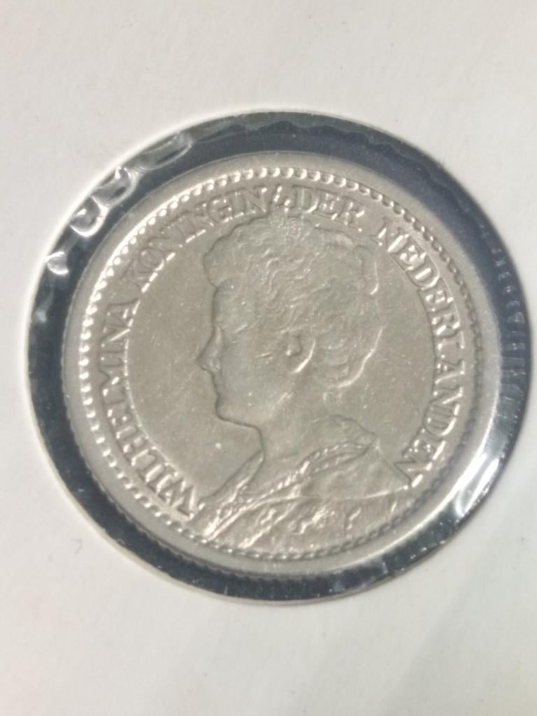1/2 gulden 1919 Wilhelmina, Postzegels en Munten, Munten | Nederland, Ophalen of Verzenden, Koningin Wilhelmina, ½ gulden