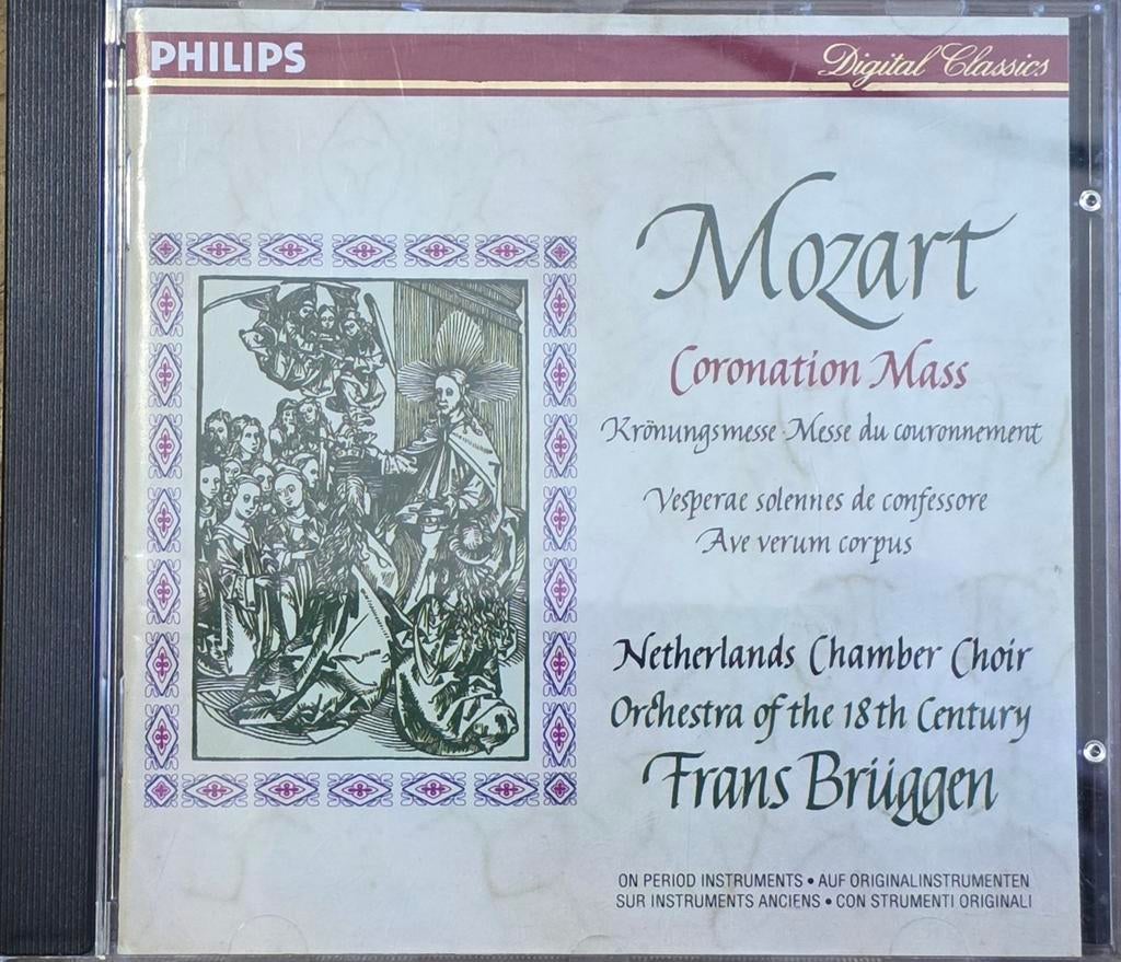 Mozart Coronation Mass - Frans Brüggen Brüggen, Cd's en Dvd's, Cd's | Klassiek, Ophalen of Verzenden, Classicisme, Zo goed als nieuw