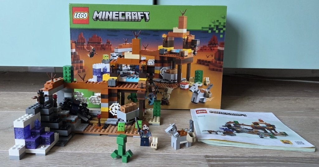 Lego 21163 Minecraft The Badlands Mineshaft, Minecraft, Lego, Ophalen of Verzenden, Zo goed als nieuw