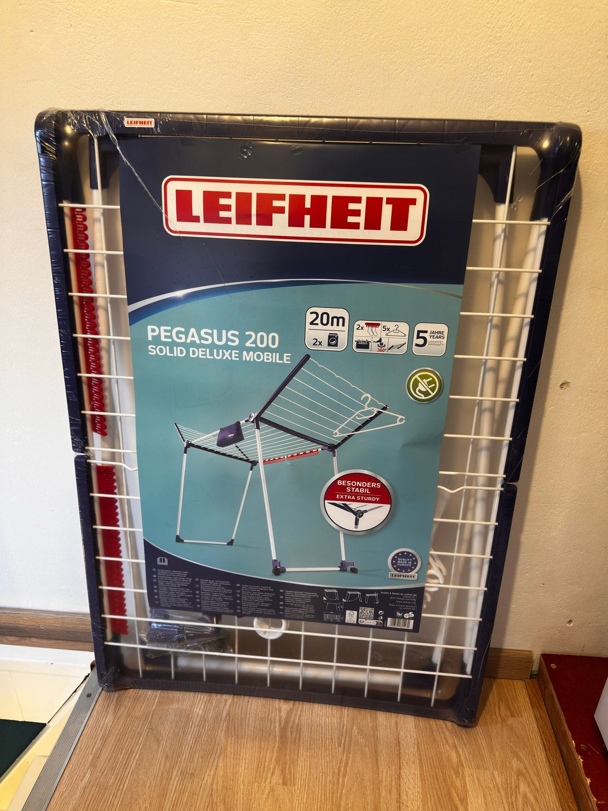 Leifheit Pegasus 200 Solid Deluxe Mobile droogrek, Ophalen, Nieuw