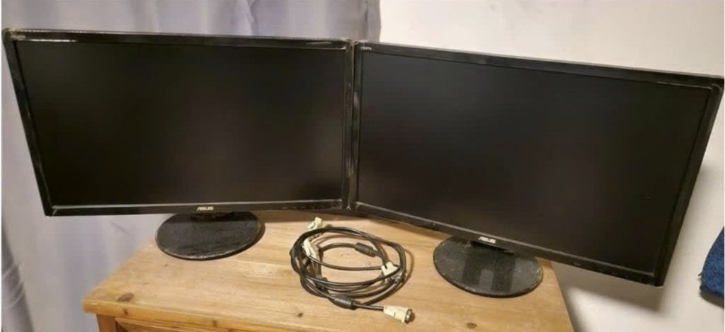 2x Asus beeldscherm 24inch, Computers en Software, Monitoren, Gebruikt, Asus, Full HD, Overige typen