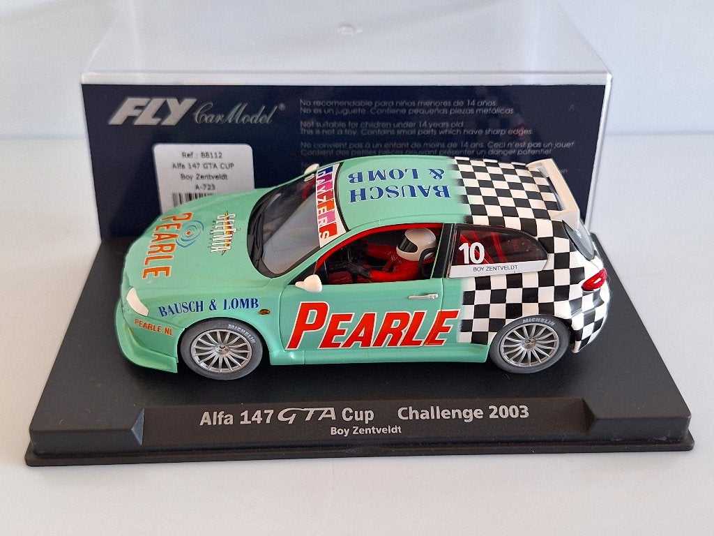 FLY 88112 A-723 ALFA ROMEO 147 GTA CUP #10 BOY ZENTVELDT, Overige merken, Racebaan, Fly, Nieuw