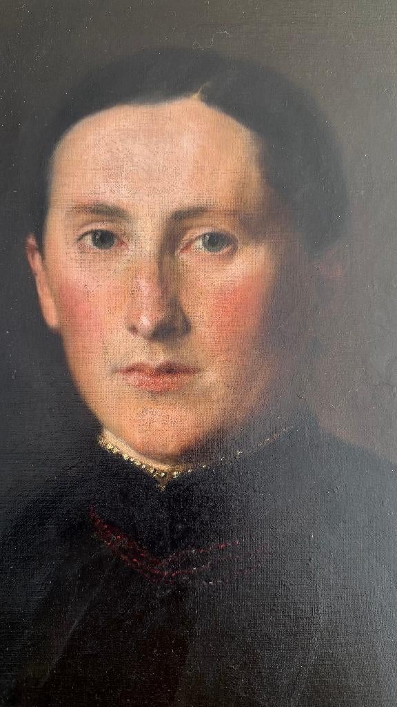 Joseph HIMMEL (1869-1941) schilderij 1886 Portret Antiek, Ophalen