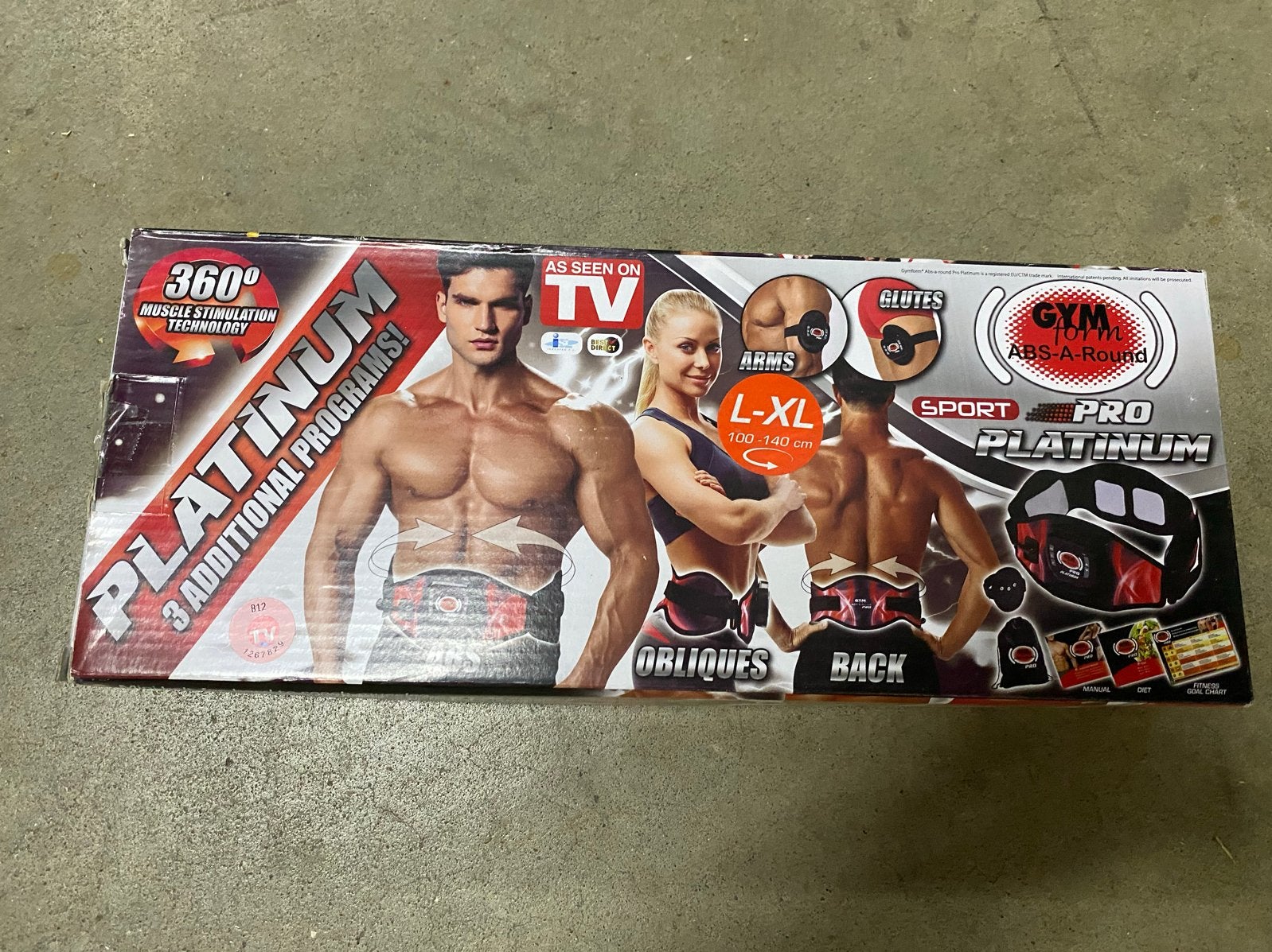 Platinum Abs-A-Round Pro EMS Trainer L-XL, Ophalen of Verzenden, Nieuw, Borst, Overige typen