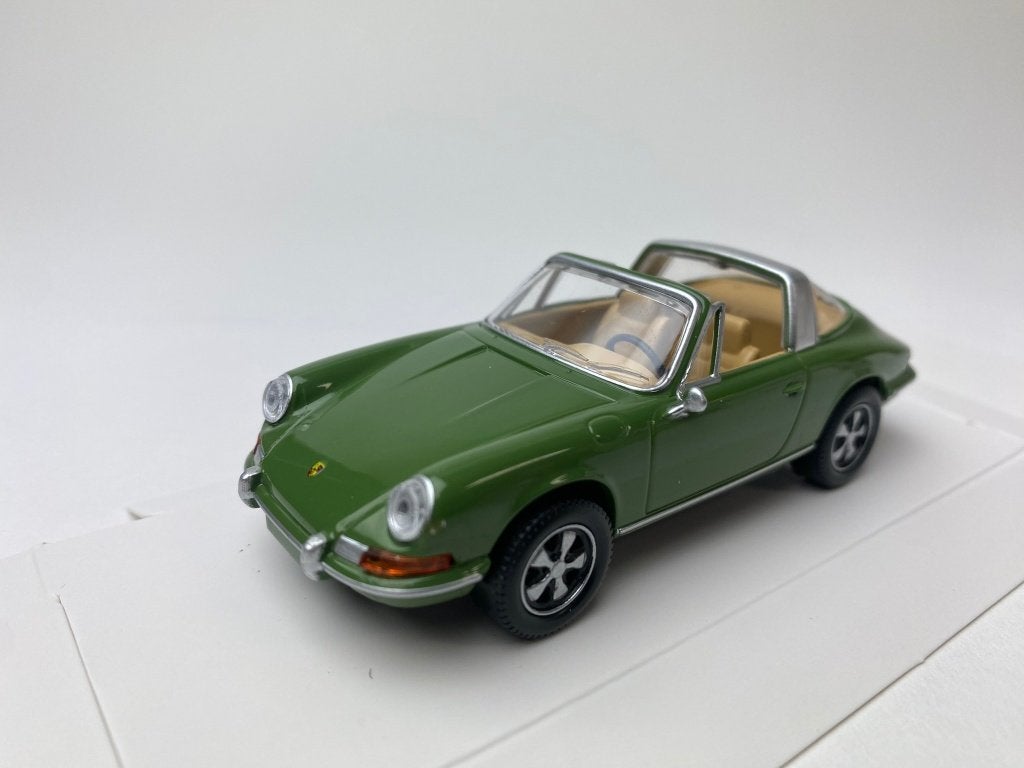 Norev 1:43 Porsche 911 Targa 1969 Olive Green- Jet-car, -, Nieuw, Norev, Ophalen of Verzenden
