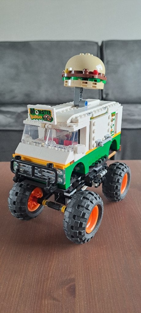 Lego Creator – 31104 Hamburger Monstertruck, Lego, Ophalen of Verzenden, Zo goed als nieuw, Compleet