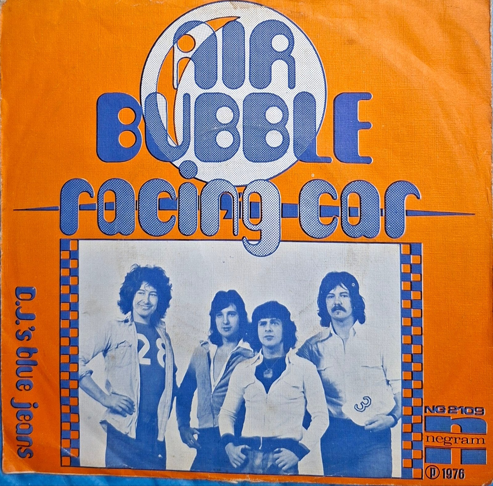 Air Bubble - Racing Car (1976) Negram 7 inch single, Originele persing, Ophalen of Verzenden, Gebruikt