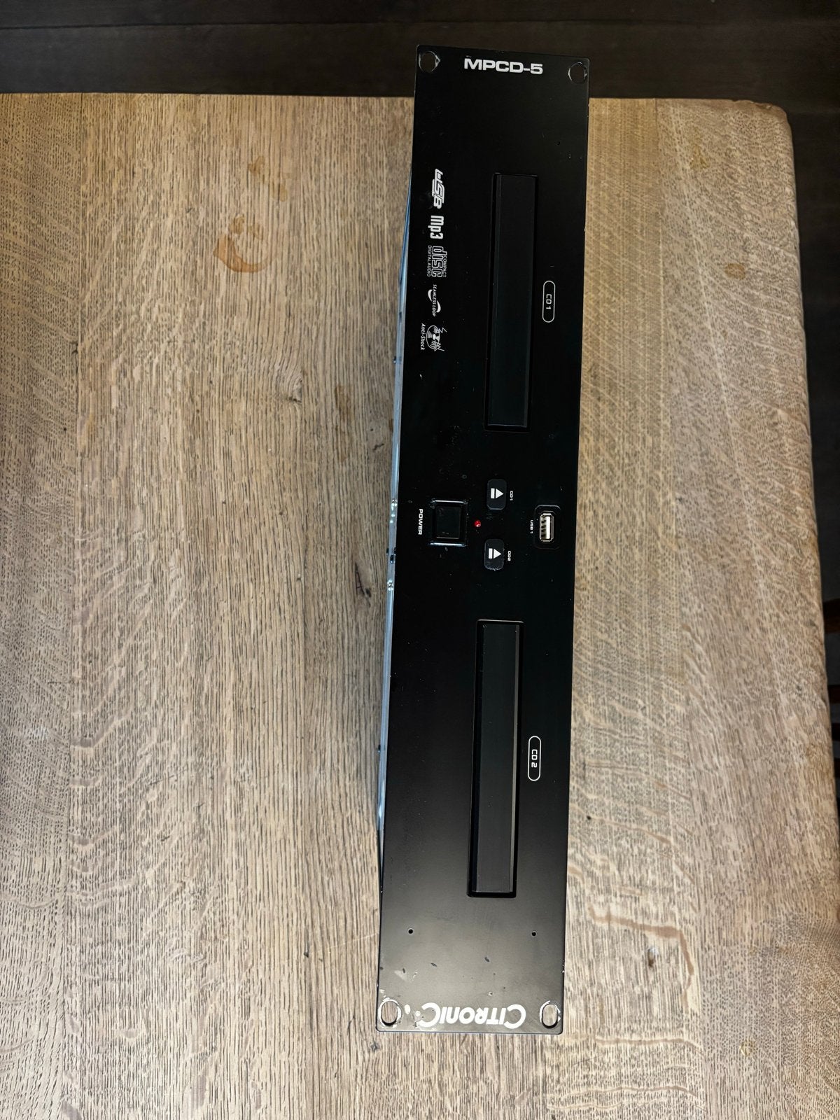 Citronic MPCD-5 Dual CD/USB DJ Mediaspeler met Controller, Ophalen of Verzenden, Gebruikt, USB 2
