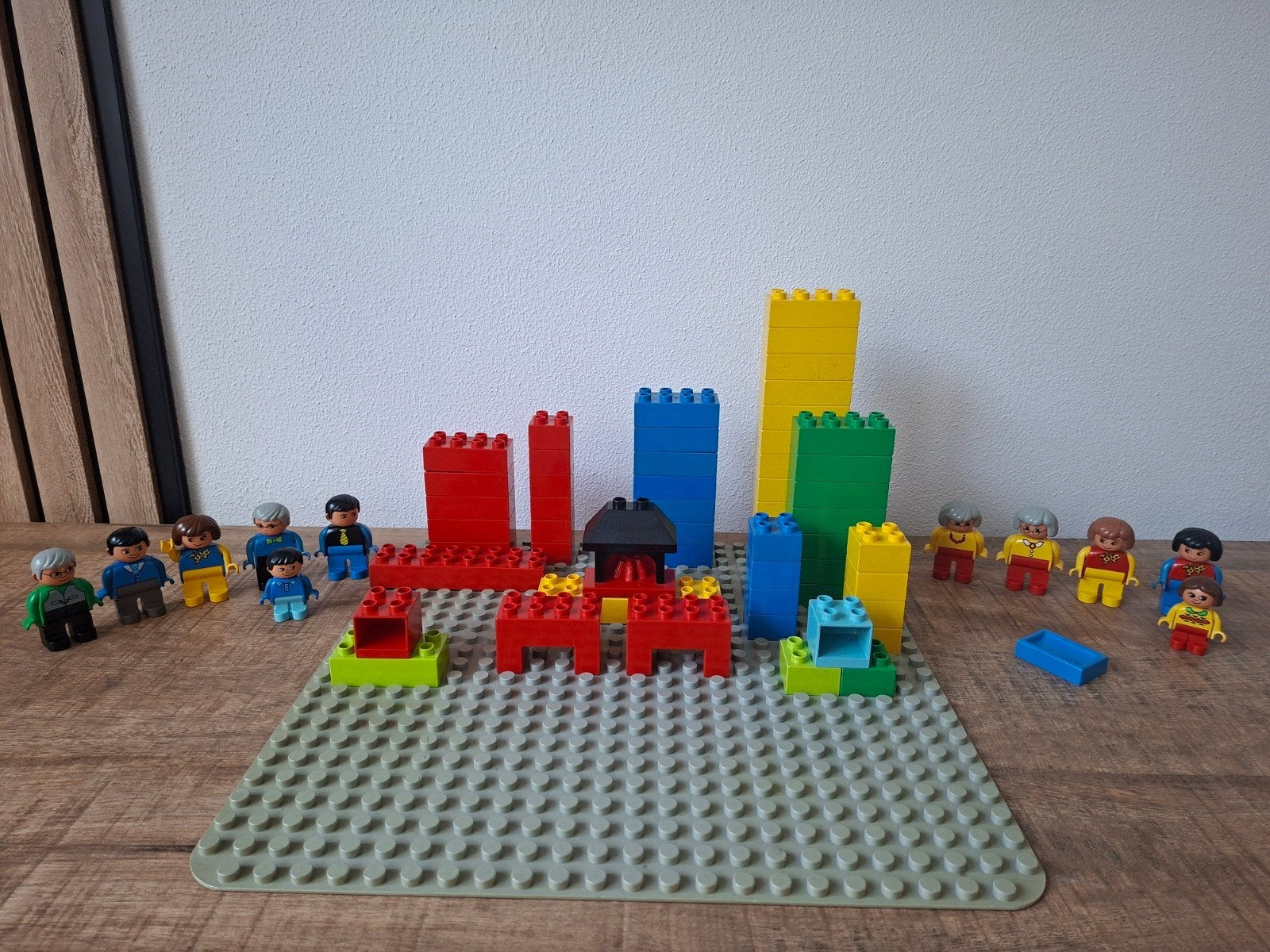 vintage lego Duplo set, inclusief grote bouwplaat, Inclusief minifiguren, Gebruikt, Ophalen of Verzenden, Duplo