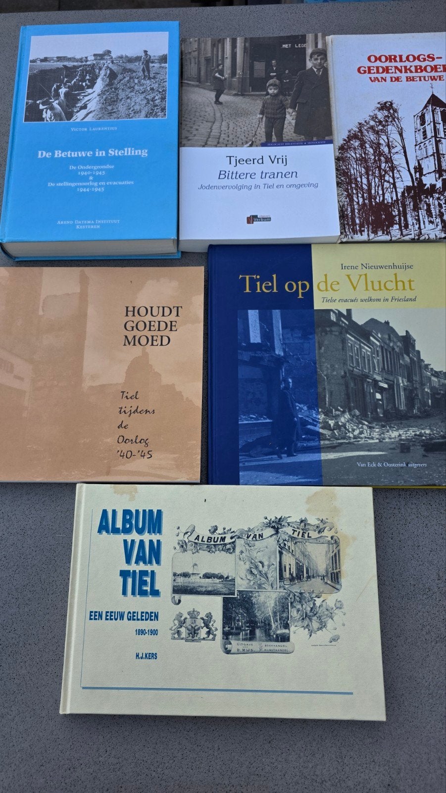 6 boeken over Tiel in de oorlogsjaren, Ophalen of Verzenden, 20e eeuw of later, Gelezen