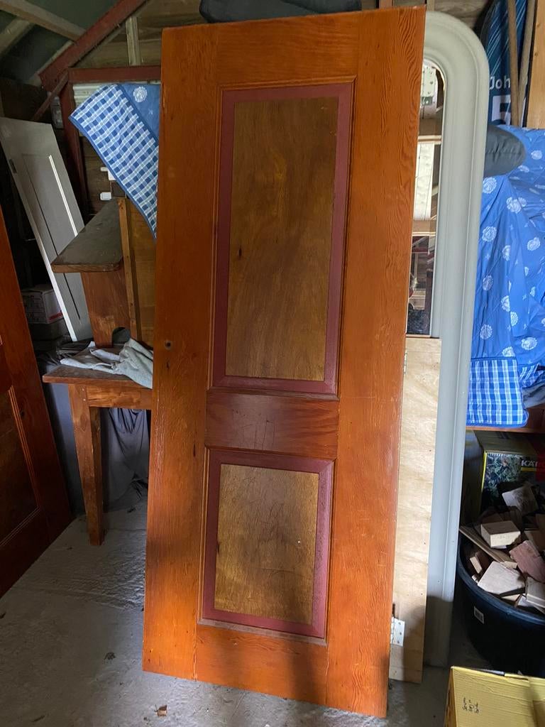Drie oude zware deuren, Doe-het-zelf en Verbouw, Deuren en Horren, Ophalen, Minder dan 80 cm, Binnendeur, Zo goed als nieuw