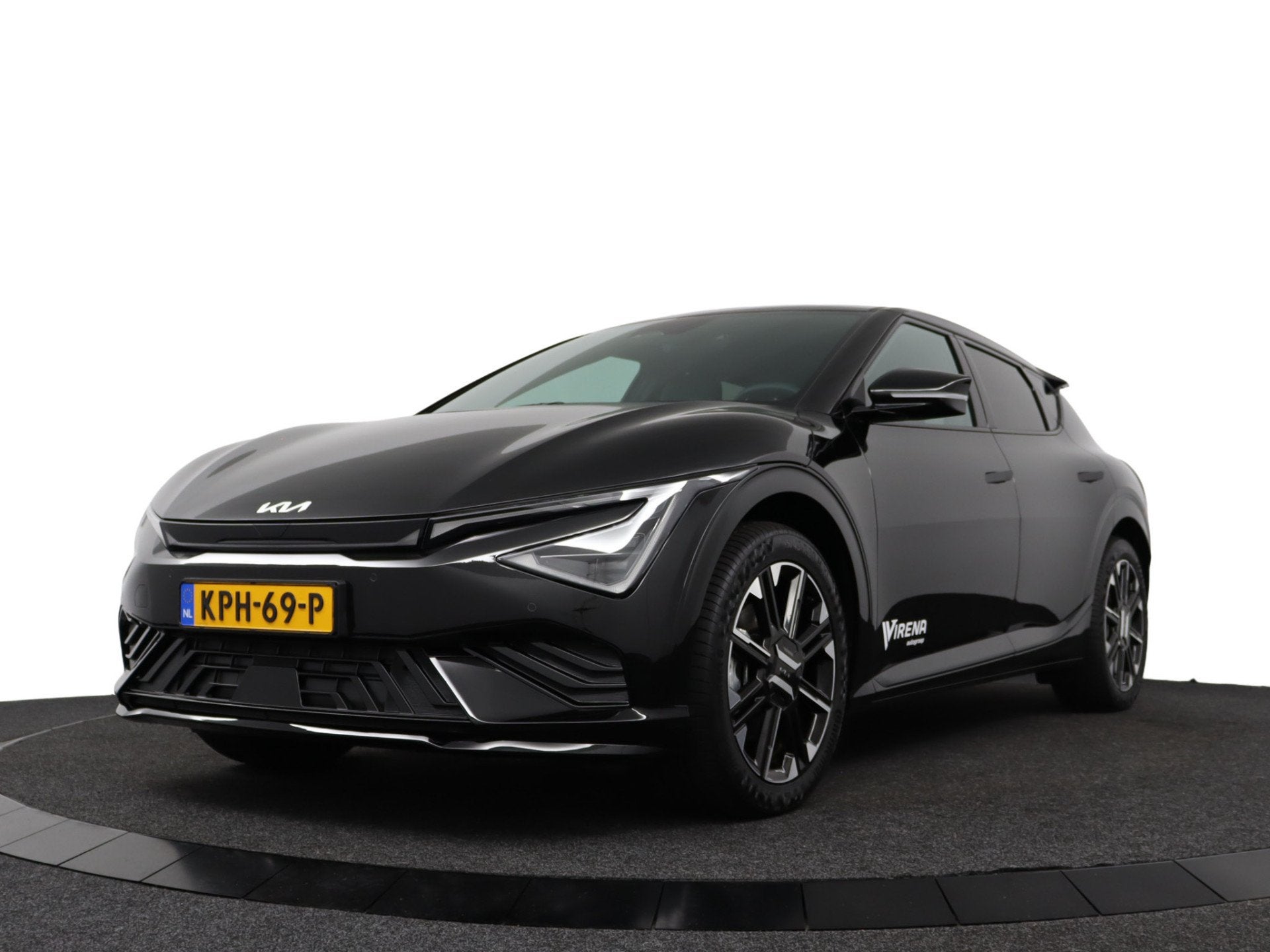 Kia Ev6 GT-Line Business Edition 84 kWh LED Matrix - Stoel-/, Auto's, Kia, Automaat, Achterwielaandrijving, 1800 kg, Zwart