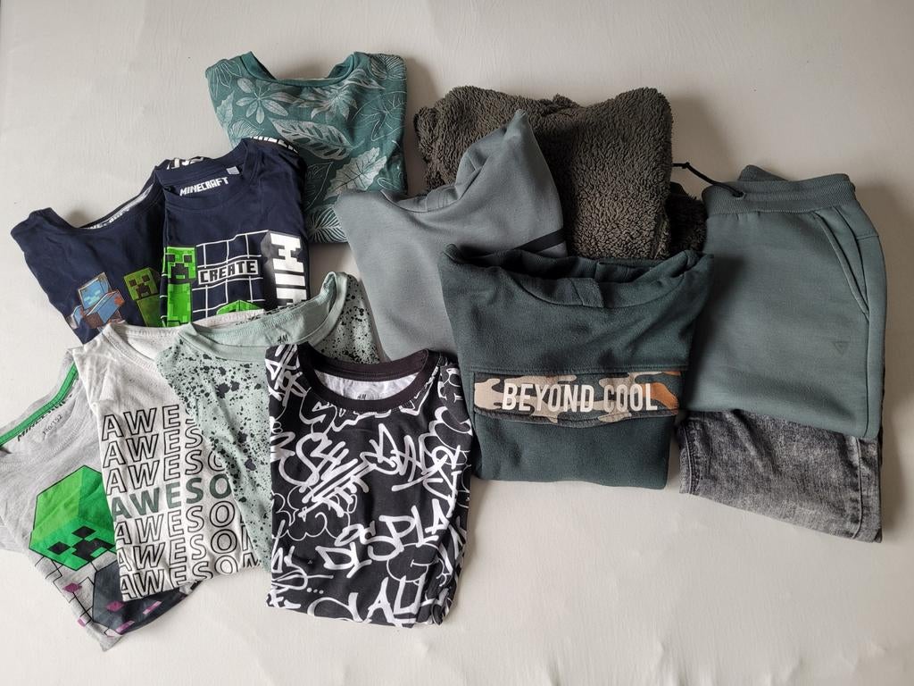 Jongens kledingpakket 12st mt 146/152 Minecraft, Ophalen of Verzenden, Maat 146