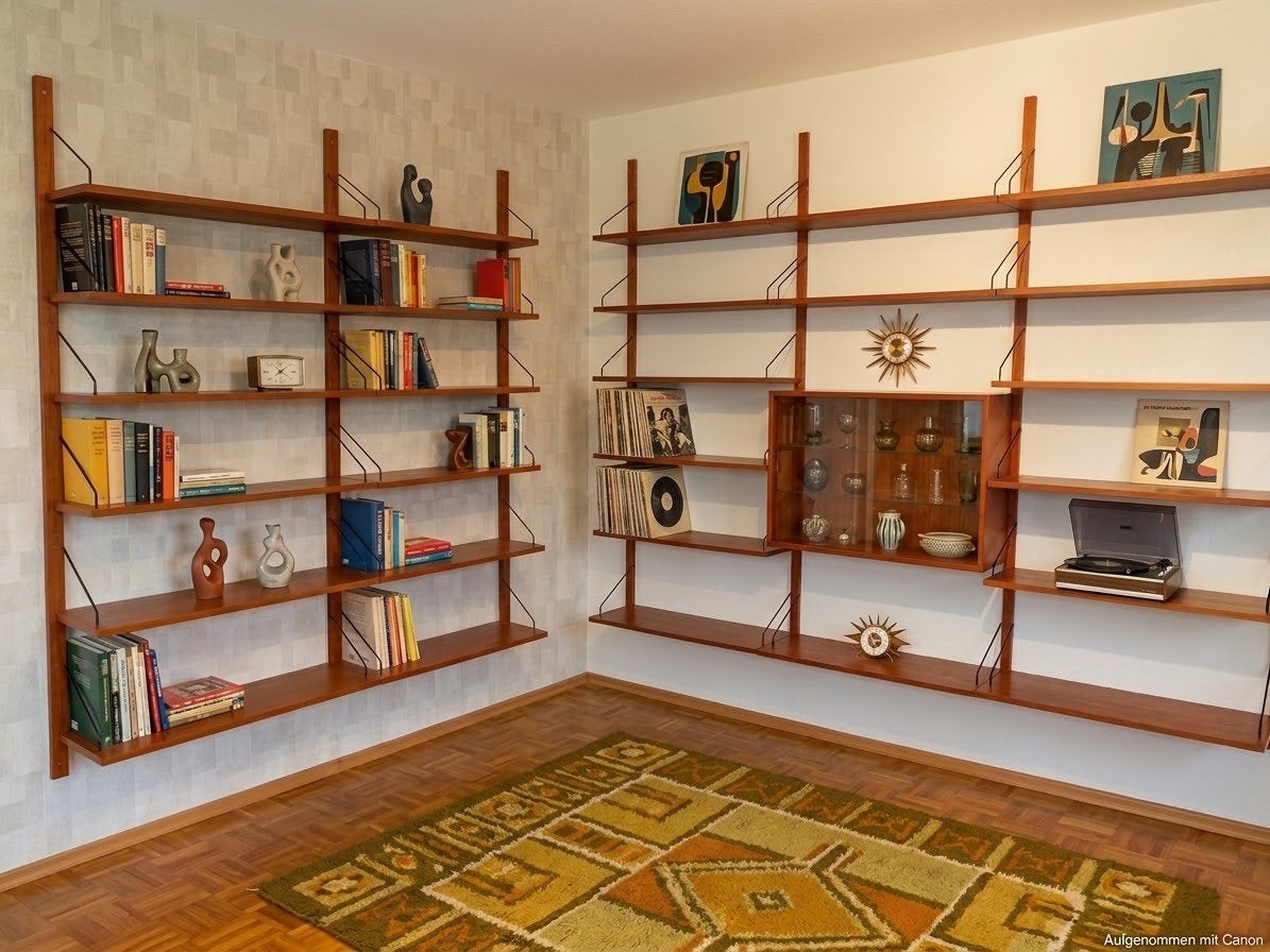Cadovius Wallsystem jaren 60 Vintage midcentury, Huis en Inrichting, Gebruikt, Teakhout, Ophalen of Verzenden, 150 tot 200 cm