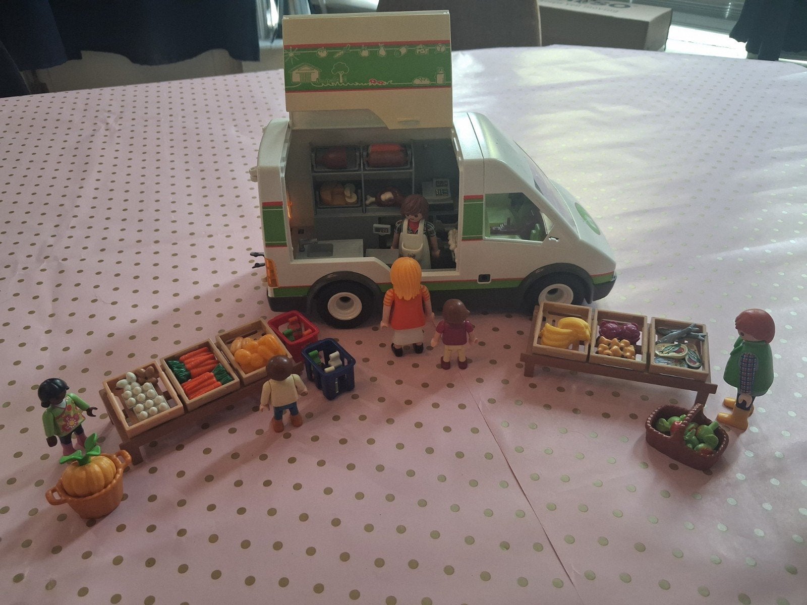 Playmobil Groentekar met accessoires en poppetjes, Ophalen, Gebruikt