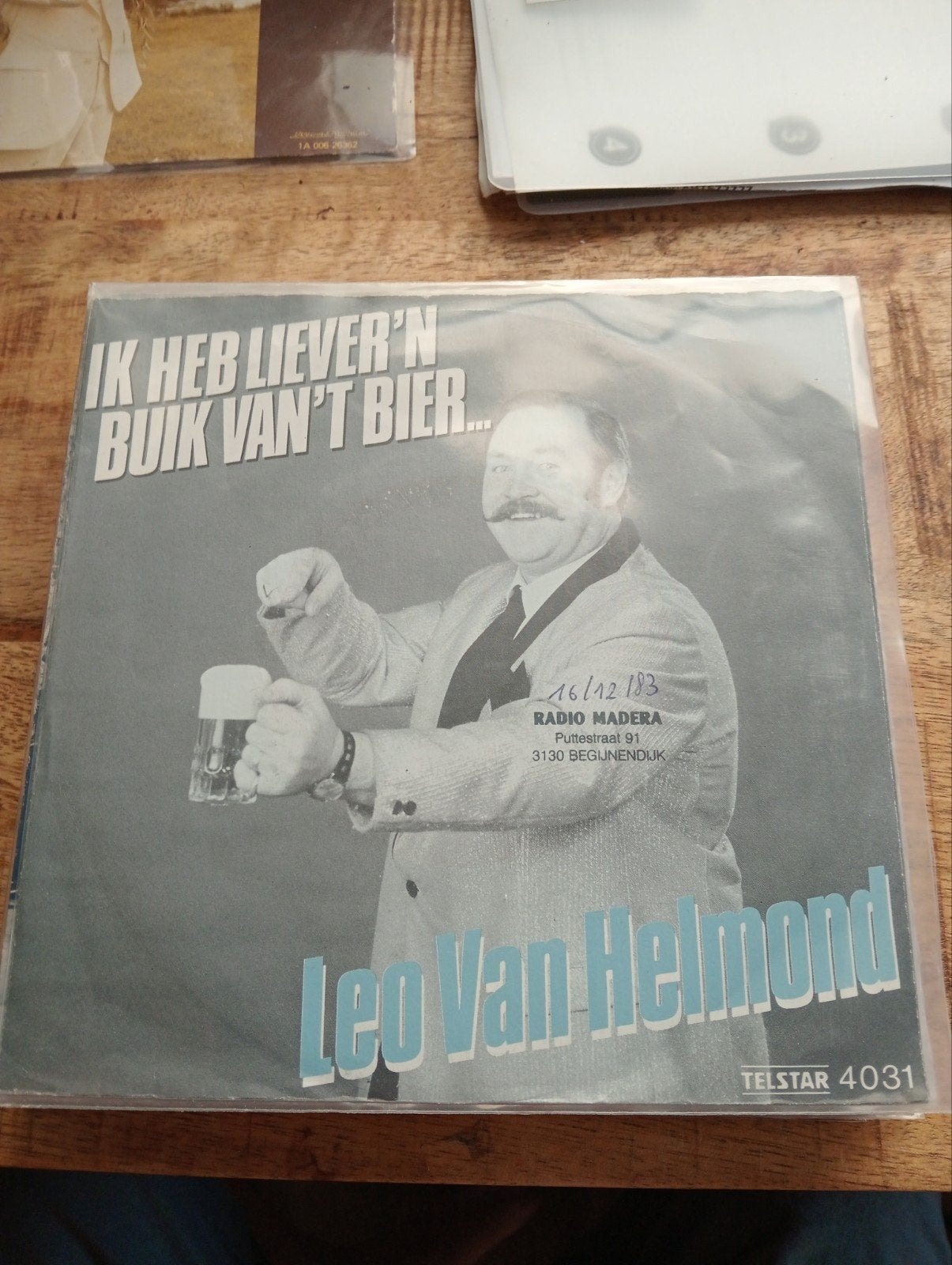 Leo van Helmond - ik heb liever n buik van t bier, Ophalen of Verzenden, Zo goed als nieuw, Overige formaten, Levenslied of Smartlap