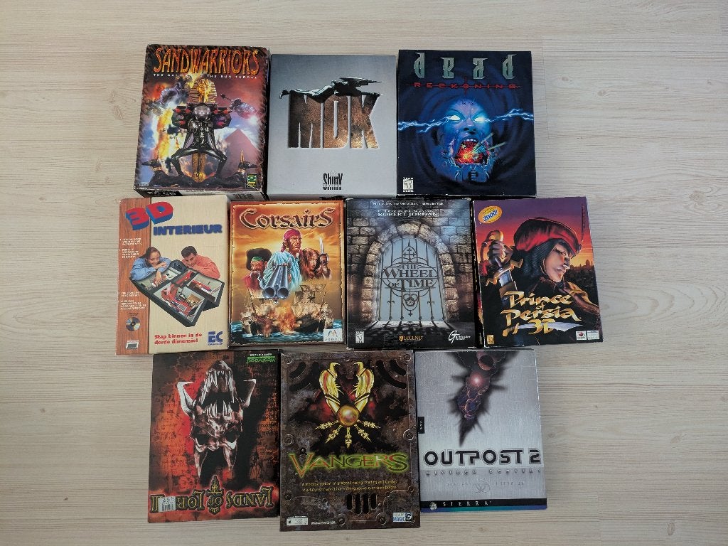 Big box collectie met o.a. Dungeon Keeper, Wizardry Archives, Gebruikt, 1 speler, Ophalen of Verzenden, Role Playing Game (Rpg)