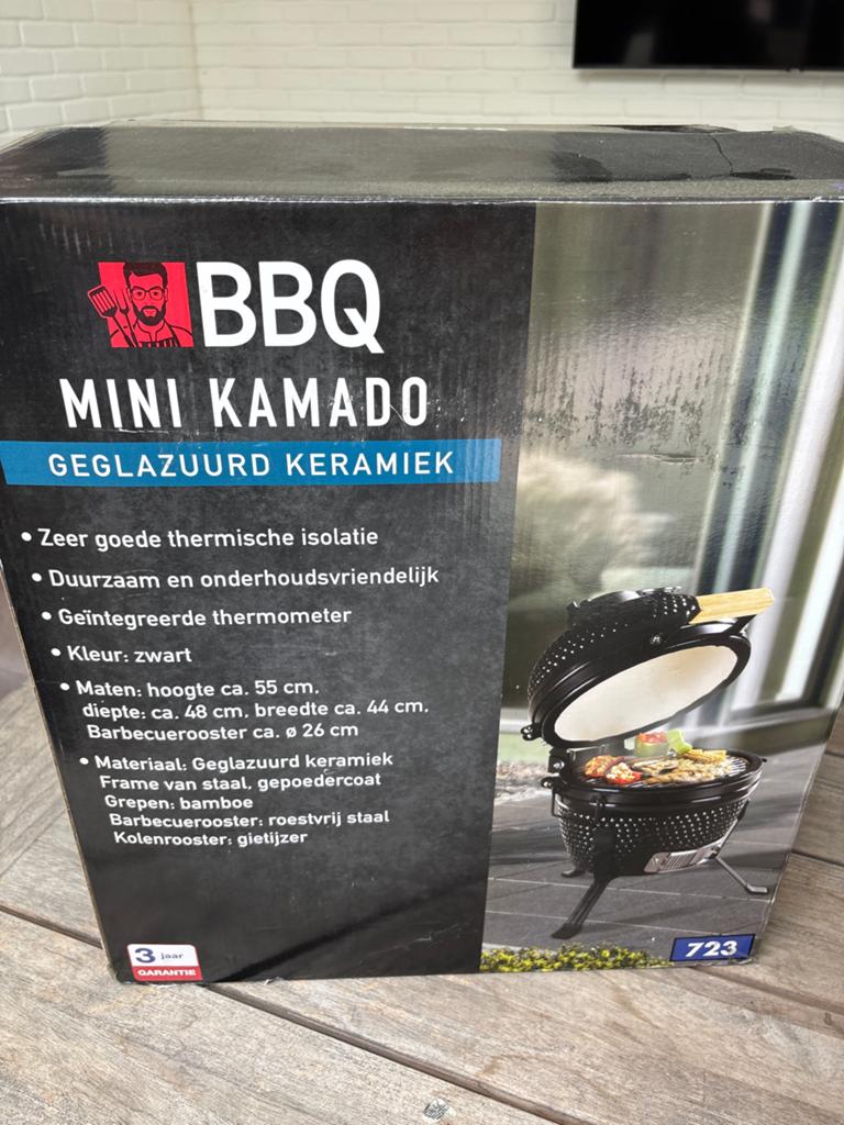 Nieuwe mini kamado BBQ, Tuin en Terras, Houtskoolbarbecues, Ophalen, Nieuw