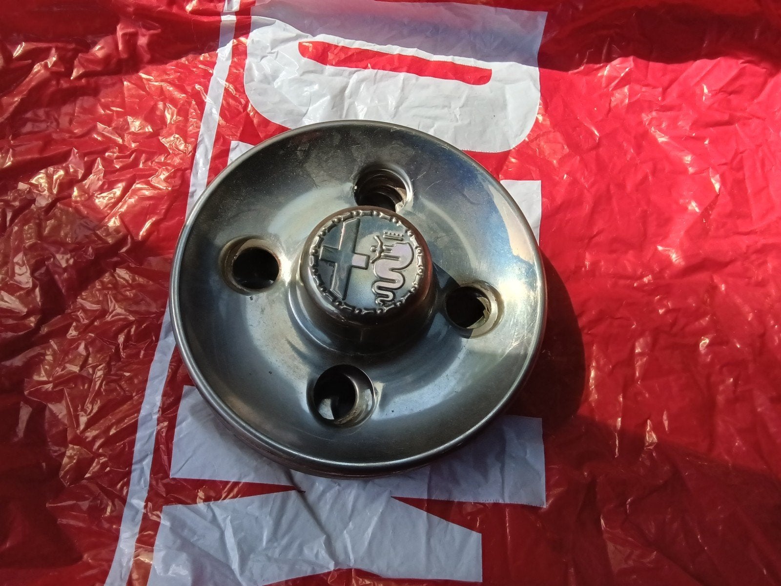 alfa romeo wieldoppen naafdoppen, Auto diversen, Wieldoppen, Ophalen