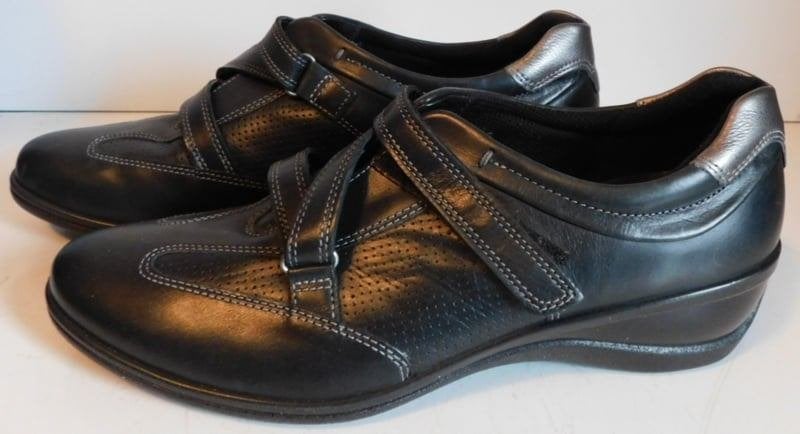 Ecco lederen damesschoen dubbele klittenband - maat 41, Kleding | Dames, Schoenen, Ecco, N.v.t., Ophalen of Verzenden, Zo goed als nieuw