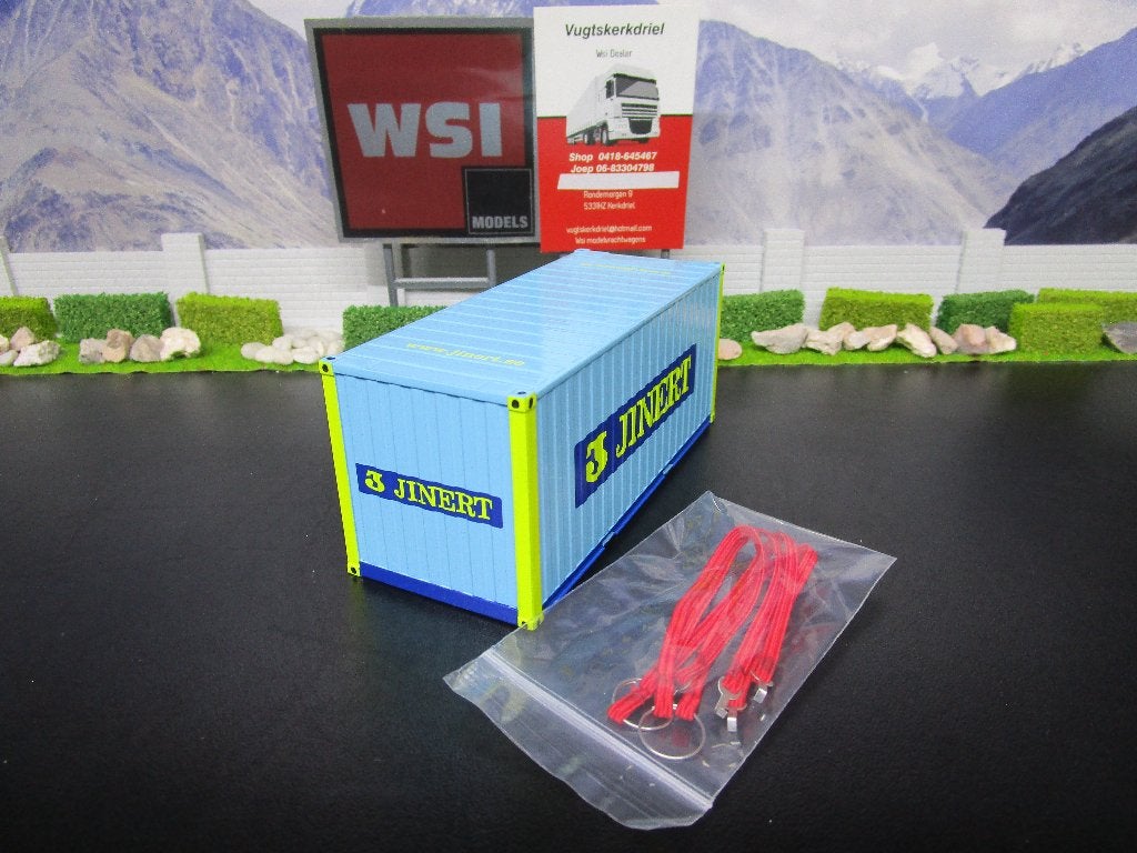 wsi 01-3491 jinert 20ft container & hijsbanden, Ophalen of Verzenden, Nieuw, Bus of Vrachtwagen, Wsi
